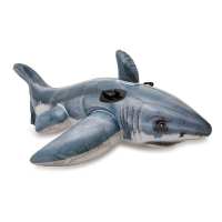 INTEX写实鲨鱼坐骑充气水上玩具