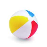 INTEX四色沙滩球充气彩色玩具