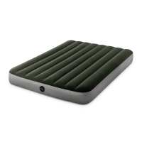 INTEX绿色双人植绒线拉空气床充气床垫
