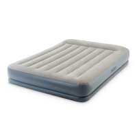 INTEX卡其内置枕头单层双人线拉空气床充气床垫