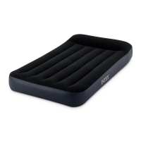 INTEX黑白内置枕头单层单人线拉空气床充气床垫