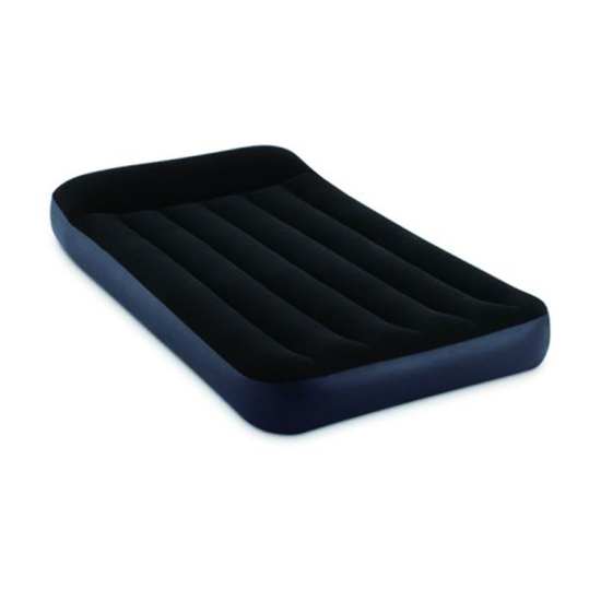 INTEX黑白内置枕头/电泵单人线拉空气床充气床垫