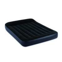INTEX黑白内置枕头/电泵双人线拉空气床充气床垫