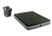 INTEX绿色线拉6C手持泵双人空气床充气床垫