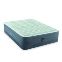 INTEX豪华浅蓝条形双人线拉空气床充气床垫