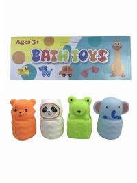 浴室戏水搪胶动物 搪胶玩具 公仔玩具