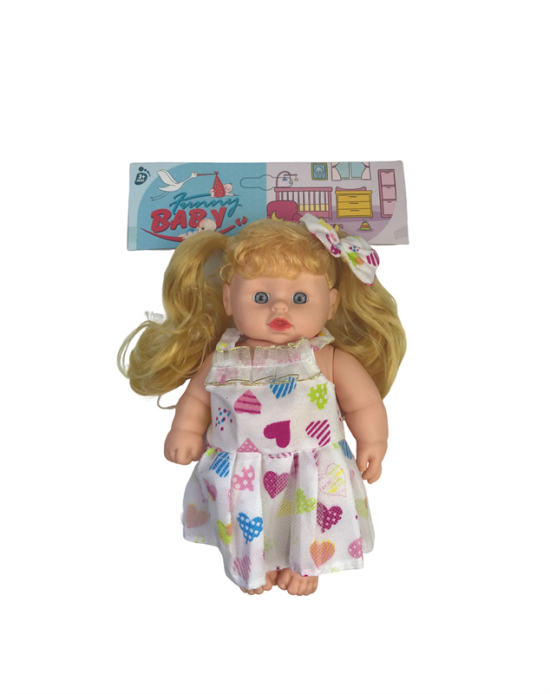 8寸搪胶女娃娃玩具 公仔玩具