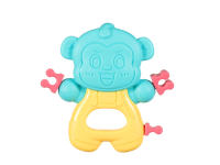 猴摇铃玩具 婴儿玩具 可水煮PP+TPE牙胶摇铃