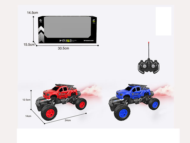 1:16 27MHz遥控6通皮卡警车攀爬车（不包电）
