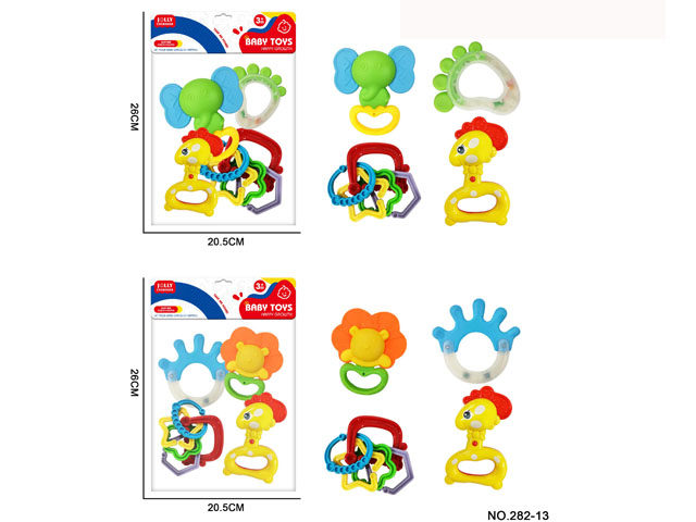 8件套婴儿摇铃牙胶