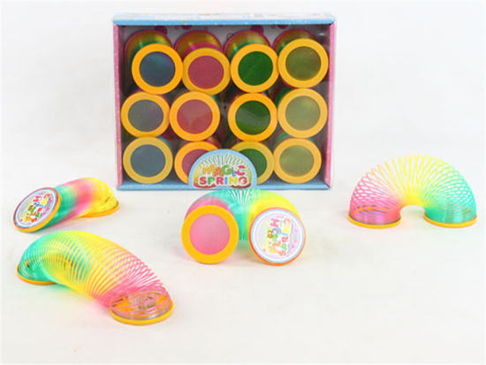 12只4色炫彩灯光彩虹圈益智玩具
