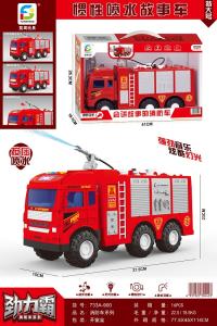 喷水惯性消防车玩具 惯性车玩具