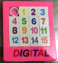 长方形10格数字拼图玩具 益智玩具