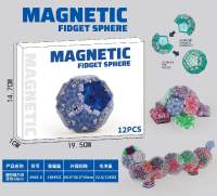 透明五边形磁力球12PCS  (蓝色）
