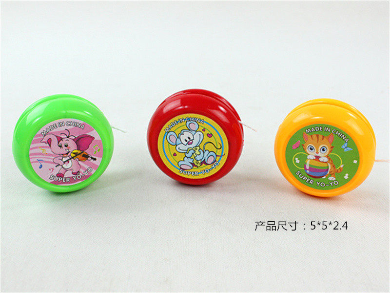 赠品玩具实色中溜溜球玩具 YOYO球玩具