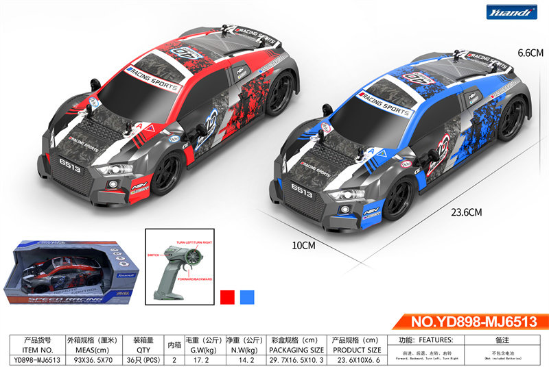 1:18Pvc竞速遥控车玩具 遥控玩具