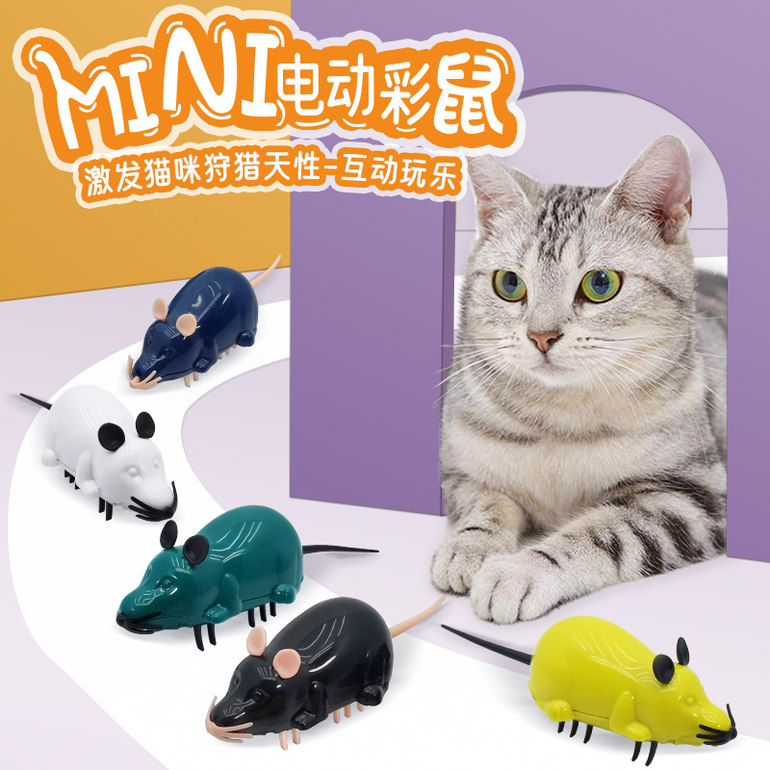 电动万向老鼠逗猫玩具宠物玩具