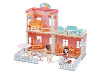 公主城堡娃娃屋儿童玩具女孩子过家家别墅DIY拼装积木生日礼物