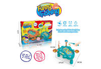海豚桌面钓鱼盘  钓鱼玩具 电动玩具  蓝色
