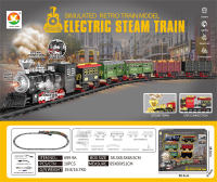 古典蒸汽充电轨道火车 电动玩具（灯光、仿真声音）