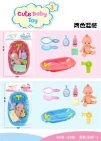 洗头篇（8件套）浴室系列 过家家玩具