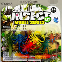 10只PVC喷漆昆虫套装 动物模型玩具