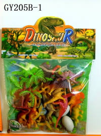 16只pp喷漆实心恐龙蛋套装 动物模型玩具