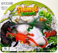 2只PVC喷漆蜥蜴 动物模型玩具