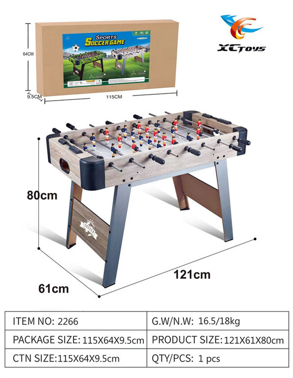 欣乐儿木制足球台（长脚）玩具