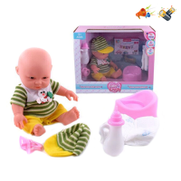 12寸表情+IC娃娃儿童娃娃婴儿娃娃女孩玩具糖胶娃娃公仔玩具