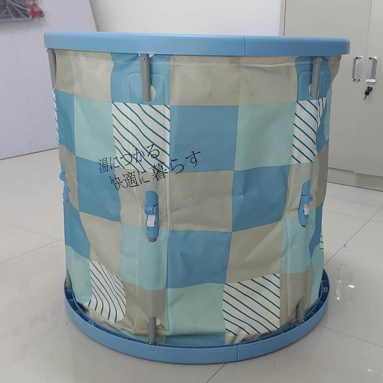 80*70专利折叠浴桶 ，洗澡桶-蓝色