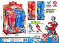 正版授权中华超人弯刀陀螺发射器套装（包含卡片）