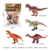 5寸实心复古牛角龙模 恐龙玩具
