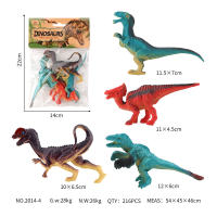 5寸实心艳色沱江龙模 恐龙玩具