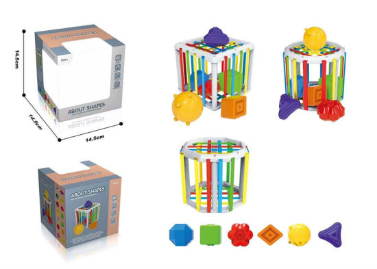 彩虹塞塞乐 婴儿玩具（方形，圆形，菱形三款混装）（积木装）