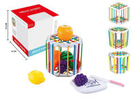 彩虹塞塞乐 婴儿玩具（方形，圆形，菱形三款混装）（水果切切了8套件）