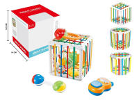 彩虹塞塞乐 婴儿玩具（方形，圆形，菱形三款混装）（婴儿摇铃6件套）