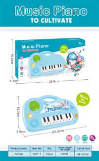 冰雪公主手提音乐电子琴玩具 音乐玩具