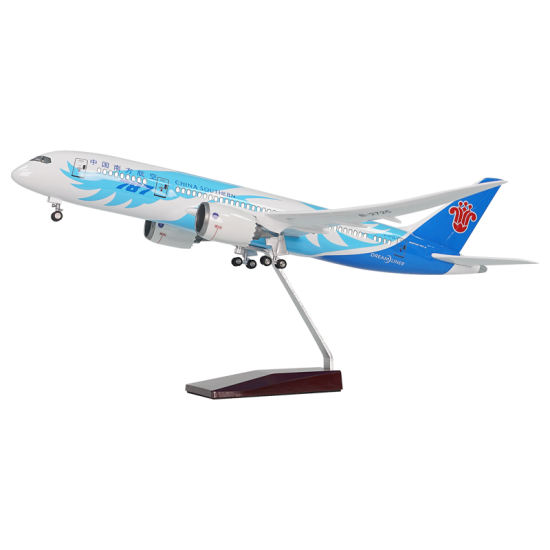 787南航飞机模型带灯带轮 航模礼品定制厂家
