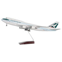 747国泰飞机模型玩具带灯带轮 航模礼品定制厂家