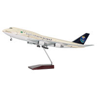 747沙特飞机模型玩具带灯带轮 航模礼品定制厂家