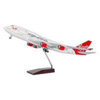 747维珍飞机模型玩具带灯带轮 航模礼品定制厂家