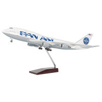 747泛美飞机模型玩具带灯带轮 航模礼品定制厂家