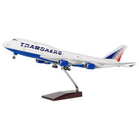 747洲际飞机模型玩具带灯带轮 航模礼品定制厂家