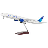 777美联航飞机模型玩具带灯带轮 航模礼品定制厂家