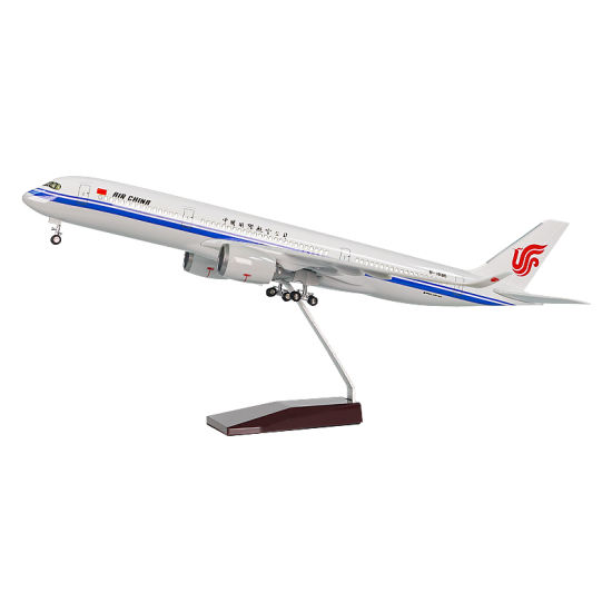 A350国航飞机模型带灯带轮 航模礼品定制厂家