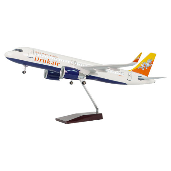 A320neo不丹航空飞机模型 航模礼品定制厂家