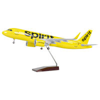 320精神航空飞机模型带灯带轮 航模礼品定制厂家