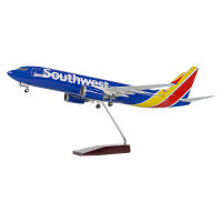 737-800美西南带灯带轮 飞机模型玩具 航模礼品定制厂家