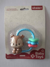 艾贝恩婴儿松鼠摇铃玩具 母婴玩具